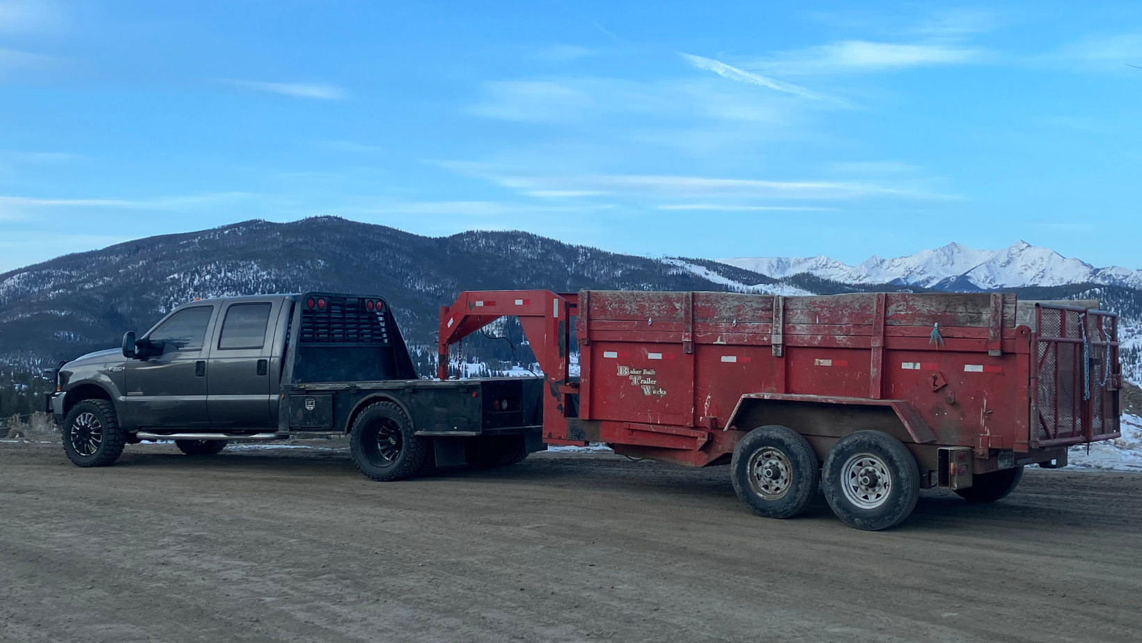 dump trailer at the Dillon landfill